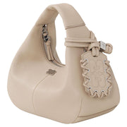 Lys Beige Hobo Mini Grained - Stilshoppen