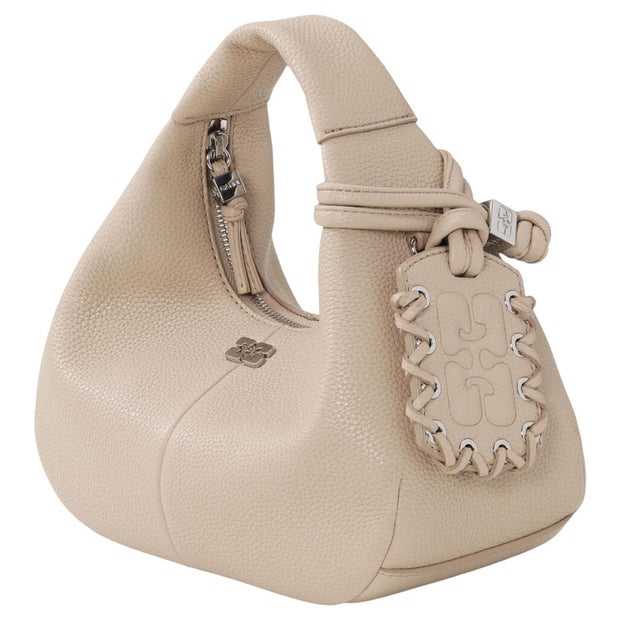Lys Beige Hobo Mini Grained - Stilshoppen