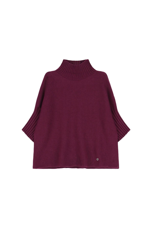 Burgunder Turtleneck sweat
