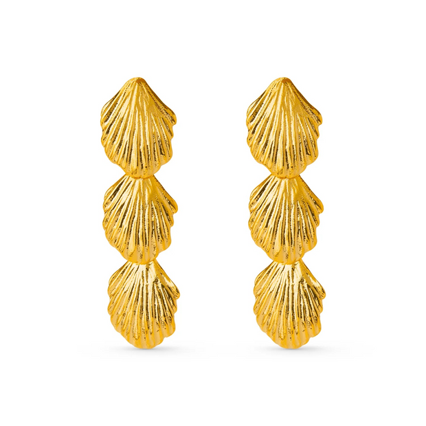 Gull Shell Drop Earrings - Stilshoppen