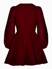 Burgunderrød Maeve Dress