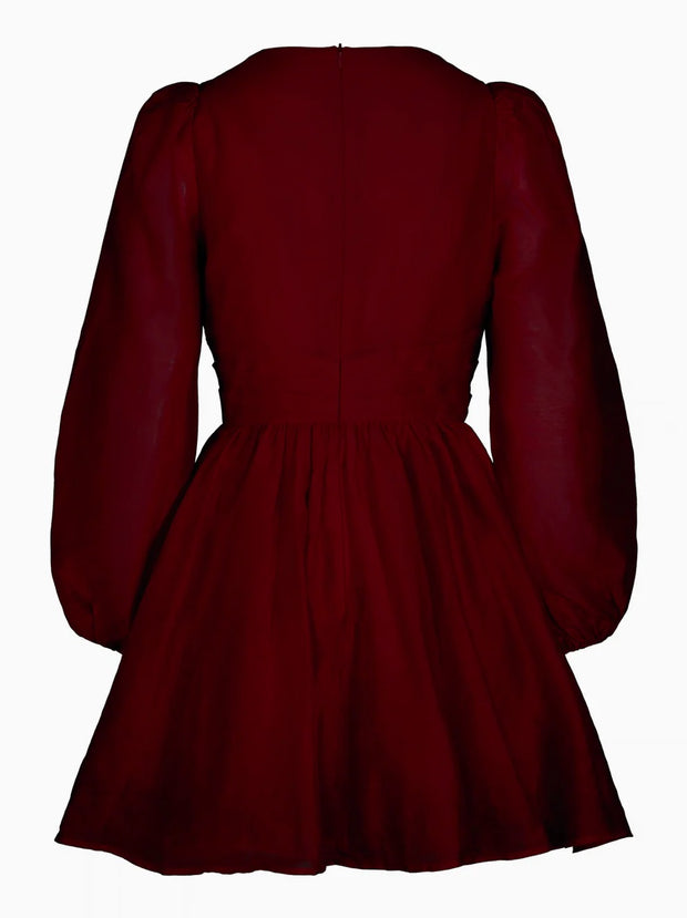 Burgunderrød Maeve Dress
