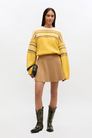 Beige Cashmere Wool Skirt - Stilshoppen