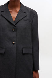 Mørkegrå Suiting Wool Blazer