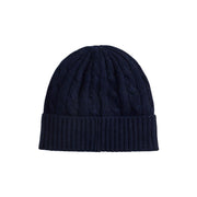 Navy Cabel Knit wool hat - Stilshoppen