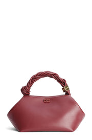 Burgunder Ganni Bou Bag Small - Stilshoppen