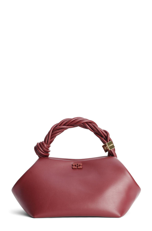 Burgunder Ganni Bou Bag Small - Stilshoppen