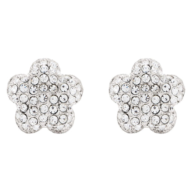 Sølv/Crystal Daisy Pave Earrings