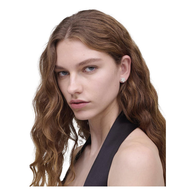 Sølv/Crystal Daisy Pave Earrings