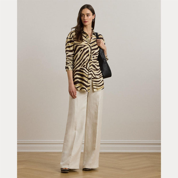 Zebra Print Relaxed Fit Lauren Shirt - Stilshoppen