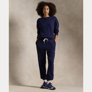 Navy Fleece Crewneck pullover - Stilshoppen