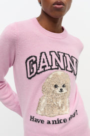Graphic Wool Poodle Crewneck