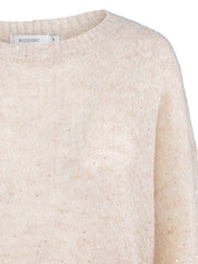 Offwhite Shimmery Sweater - Stilshoppen