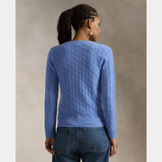 Blå Cabel Knit Sweater - Stilshoppen