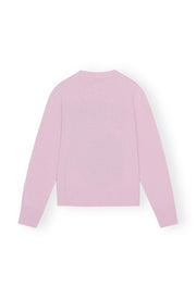 Rosa Graphic O-neck Pullover Peach - Stilshoppen