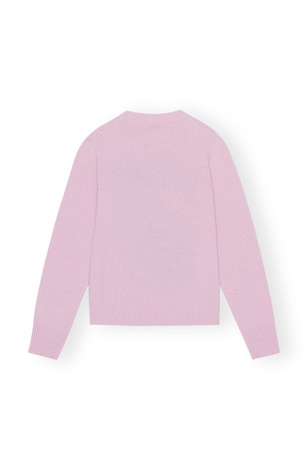 Rosa Graphic O-neck Pullover Peach - Stilshoppen