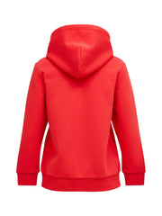 Brilliant Red W Original Small Logo Zip Hood