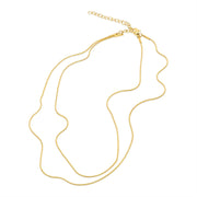 Silva Dobule Snake Chain Necklace