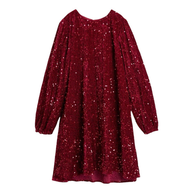 Red Luna Sequins Dress