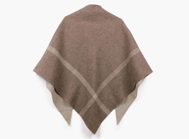 Beige NOHR Nina To-sidig Triangel Sjal