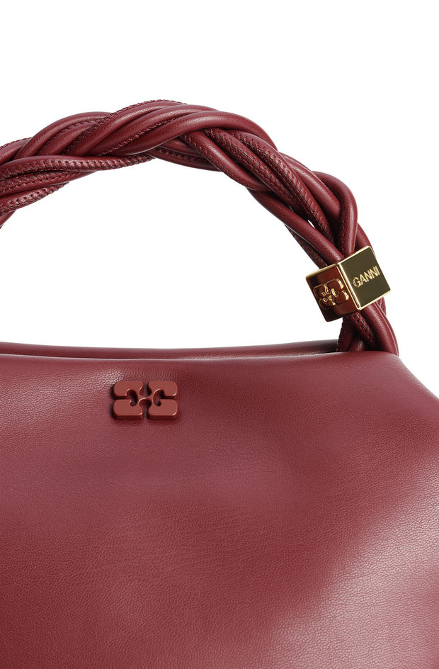 Burgunder Ganni Bou Bag Small - Stilshoppen