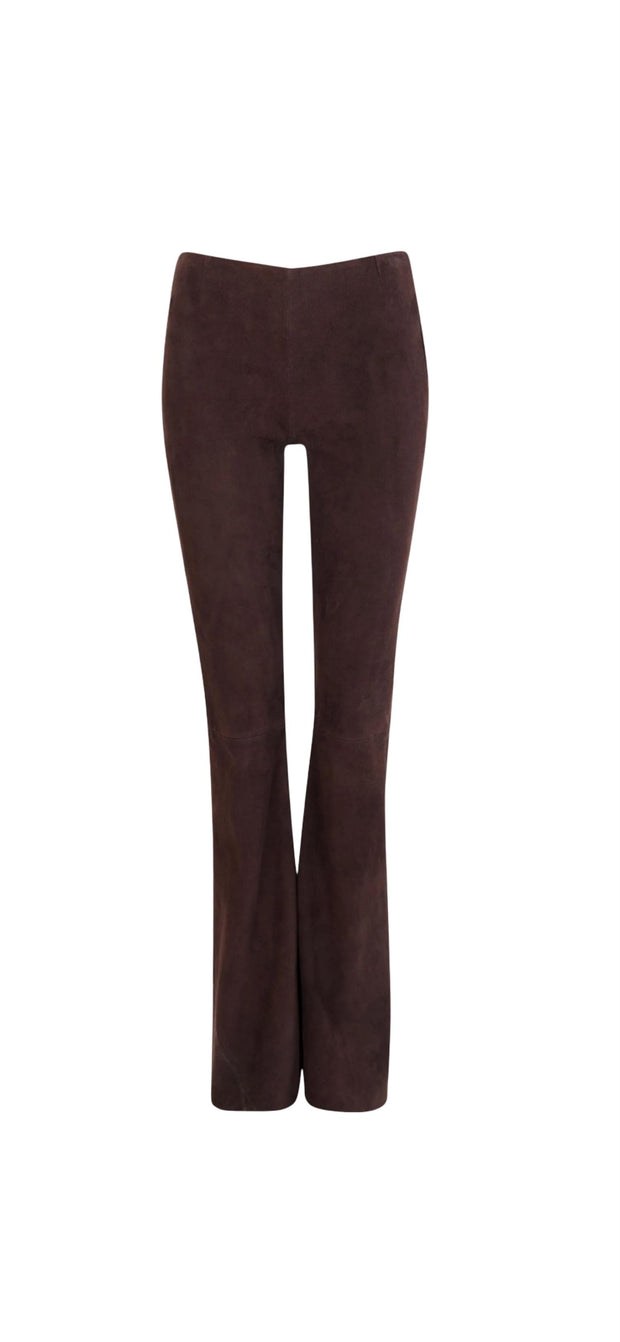 Brun Cooper Flare Suede23 - Stilshoppen