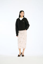 Sequin Midi Pencil Skirt