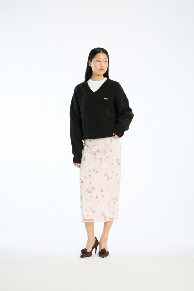 Sequin Midi Pencil Skirt