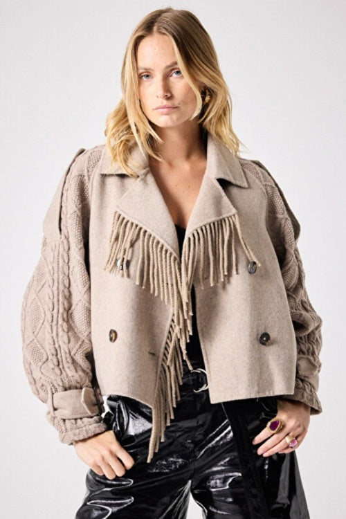 Beige Manteau Trenche - Stilshoppen