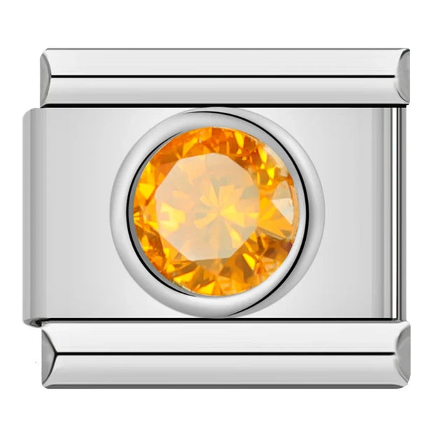 Round Champagne Stone charms - Stilshoppen