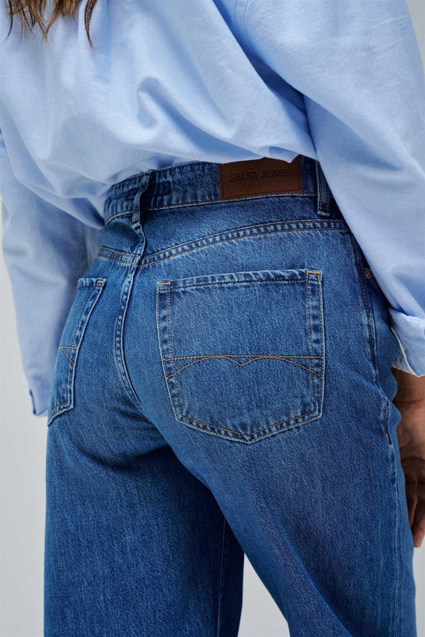 Blå Wide Leg Jeans