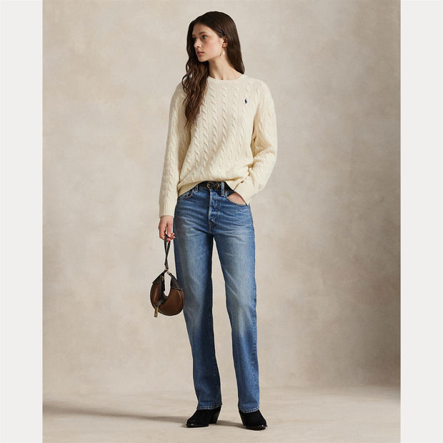 Hvit Julianna Long Pullover