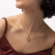 Winry Irregular Flower Dangling Necklace