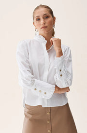 Hvit Nirva Poplin blouse