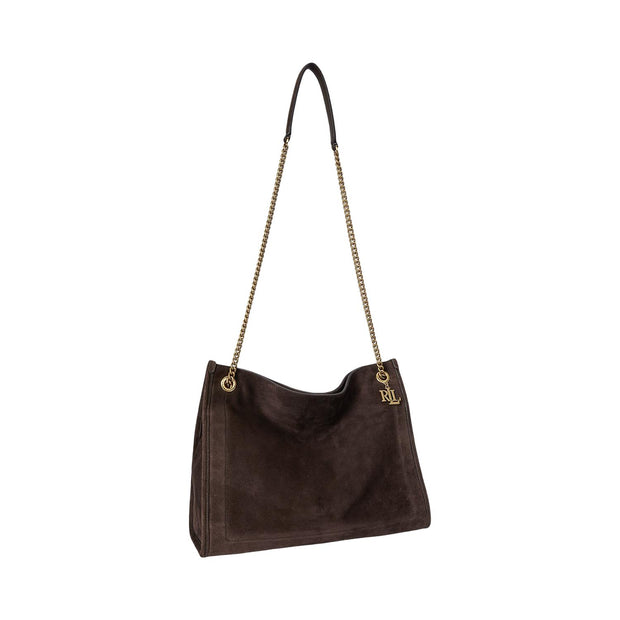Brun Suede Large Bradly Tote - Stilshoppen
