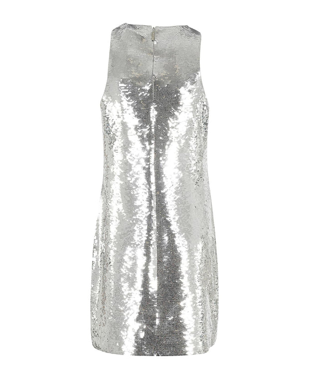 Silver Seq Tank Mini Dress - Stilshoppen