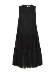 Black Peplum tulle dress