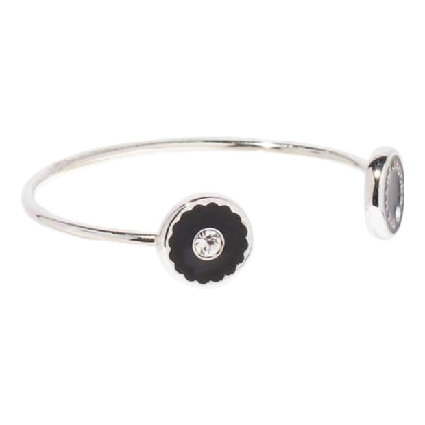 Black/Silver The Medallion Open Cuff - Stilshoppen