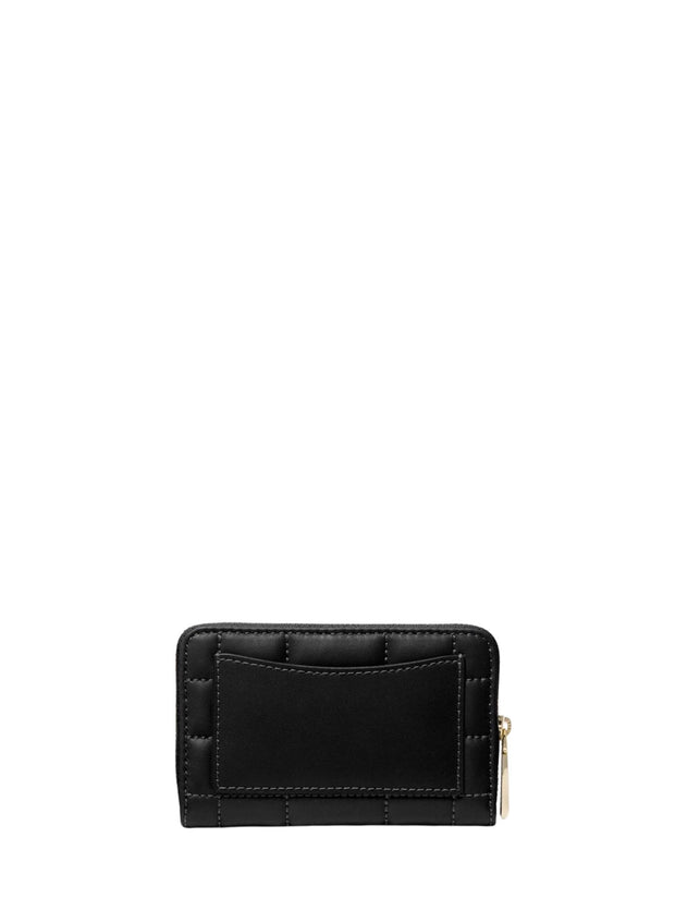 Black Small Quilted Leather Wallet - Stilshoppen