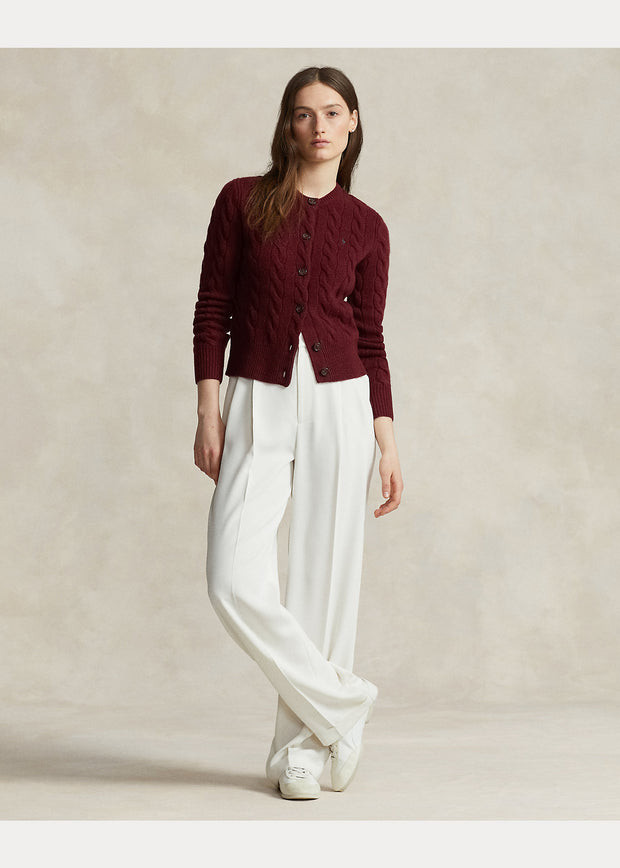 Burgunderrød Cardigan