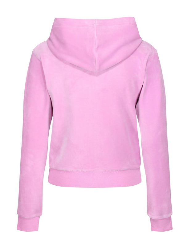 Orchid Robertson Classic Velour Zip Trough Hoody - Stilshoppen