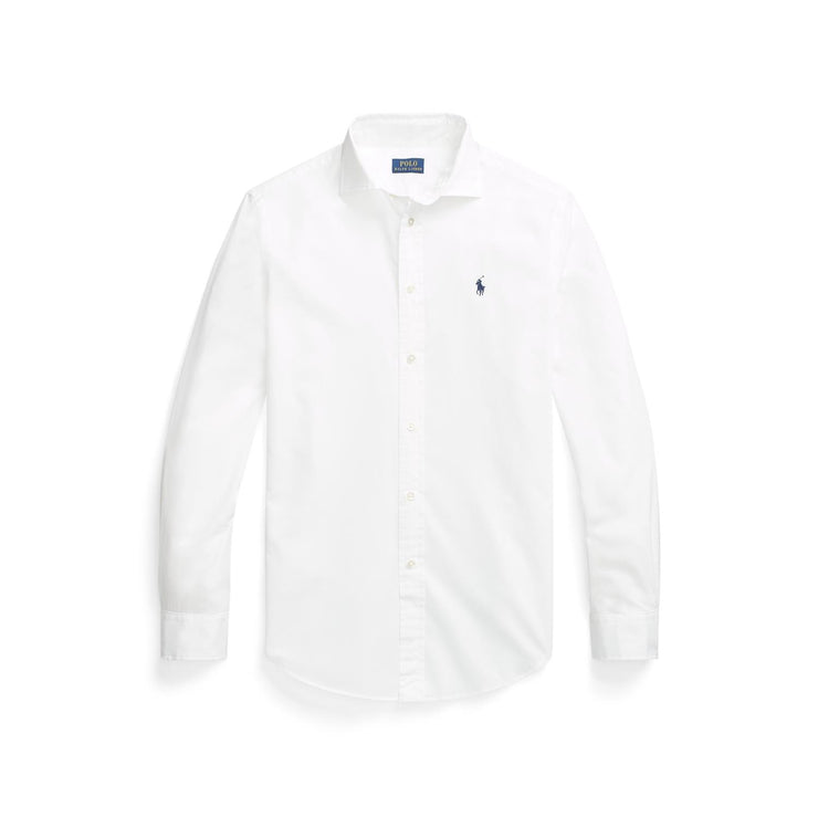 White Relaxed Long Slv Shirt