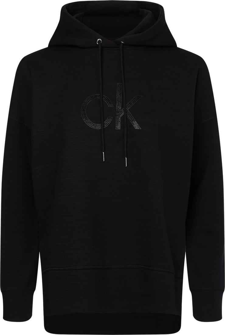 Sort Rhinestone CK Logo Hoodie
