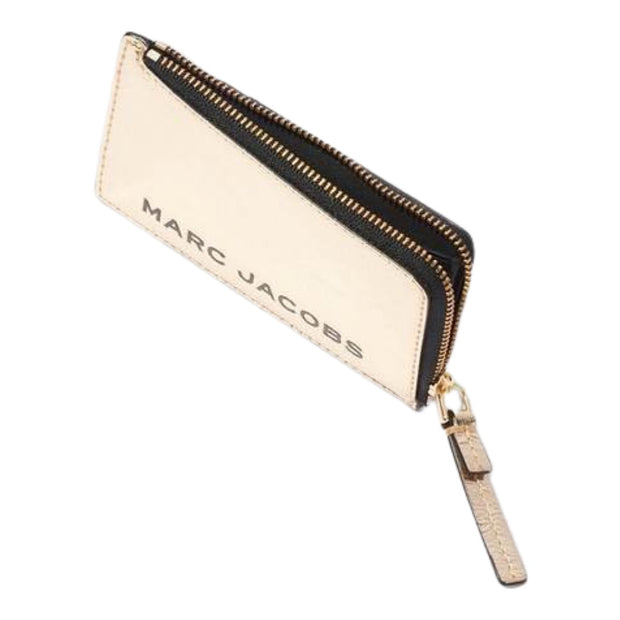 Gold Small Top Zip Wallet - Stilshoppen