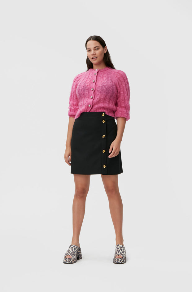 Sort Summer suiting mini skirt - Stilshoppen