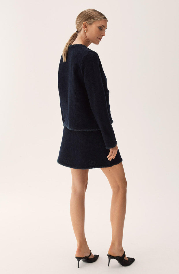 Marineblått Bessie skirt - Stilshoppen
