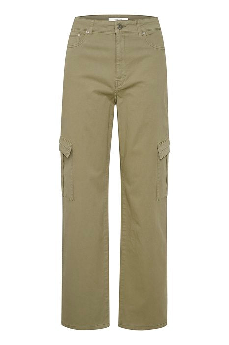 Beige BirlyGZ MW Linen pants - Stilshoppen