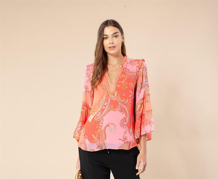 Corall Blouse W beading