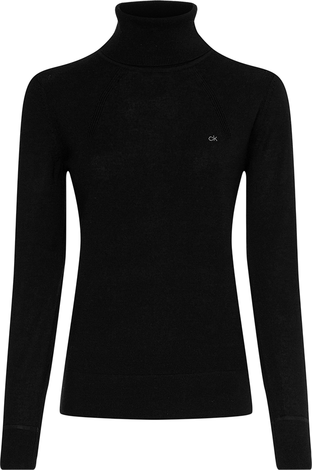 Sort Merino Roll Neck Sweater - Stilshoppen