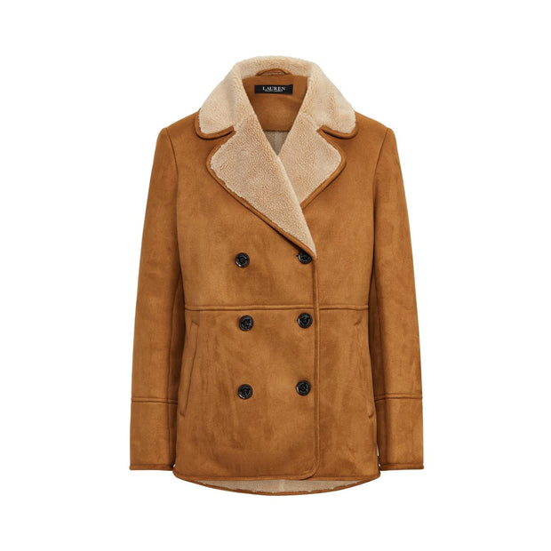 Cognac Peacoat Lined Coat - Stilshoppen